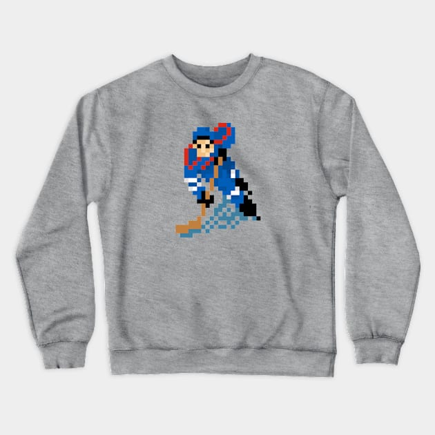 16-Bit Ice Hockey - Quebec Crewneck Sweatshirt by The Pixel League